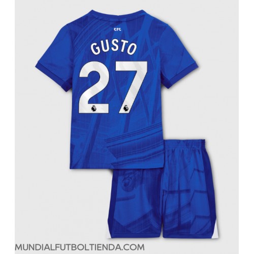 Camiseta Chelsea Malo Gusto #27 Primera Equipación Replica 2025-26 para niños mangas cortas (+ Pantalones cortos)